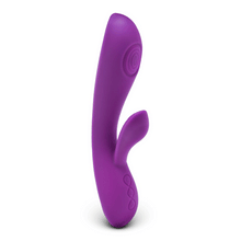 Load image into Gallery viewer, 12-Speed Purple Color Rechargeable Silicone Vibrator with Sucking Function Accessory